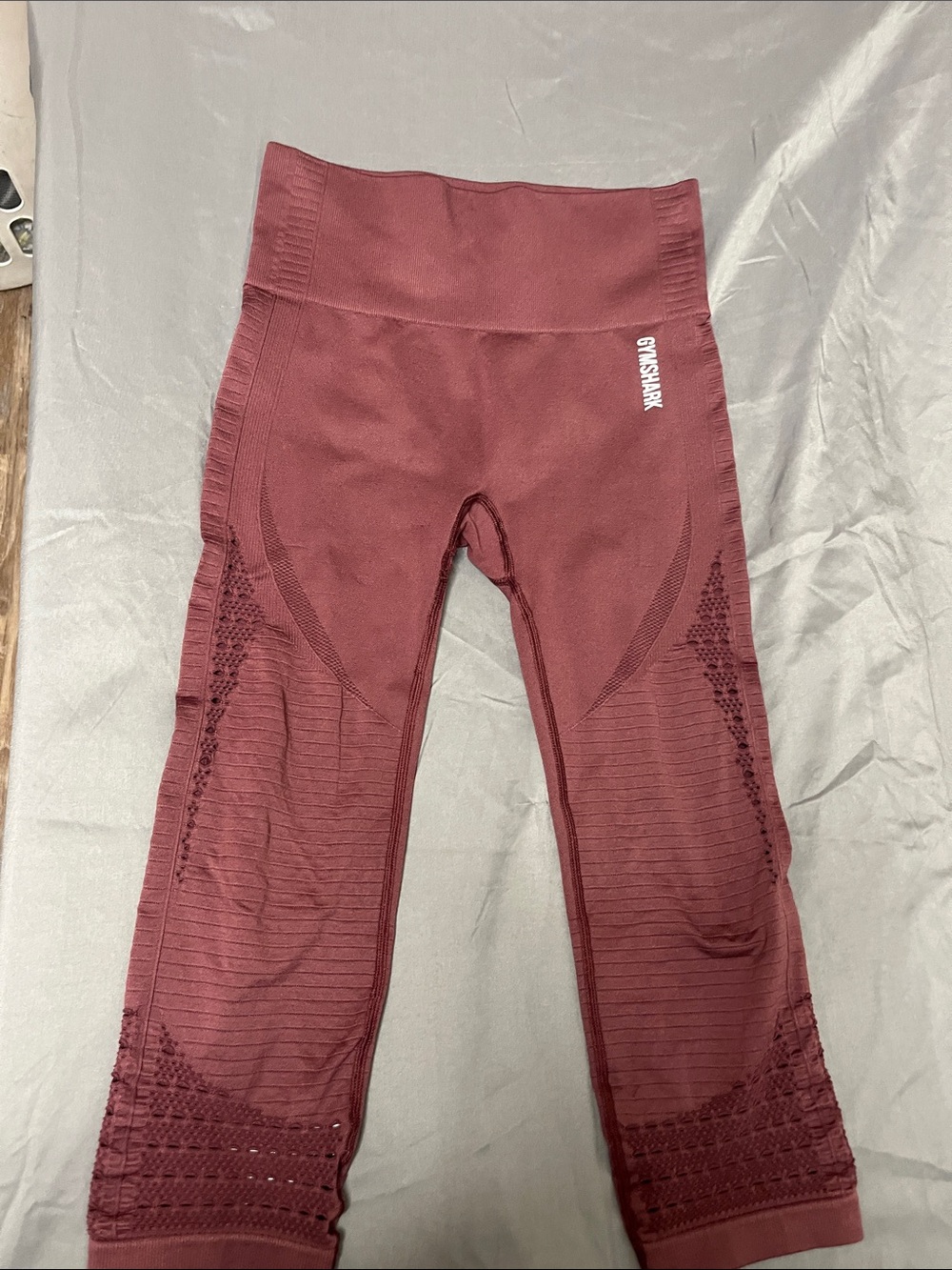 Gymshark Seamless High-Waist Leggings in Wine Red